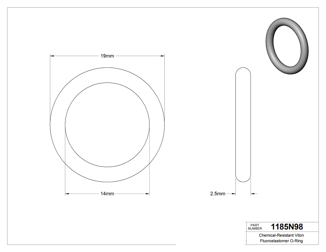 Technical drawing - 1185N98